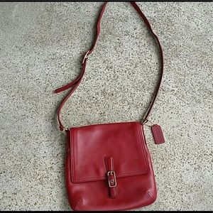 Coach crossbody red purse